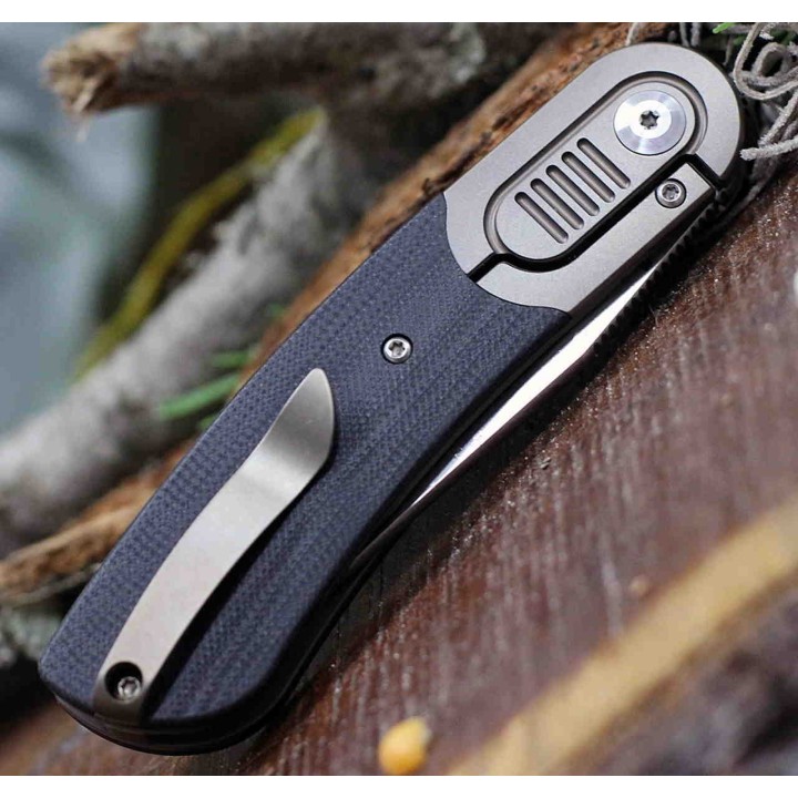 Couteau Kansept Reverie Black Manche G10/Titane Lame S35VN IKBS Framelock Clip K2025A1 - Livraison Gratuite