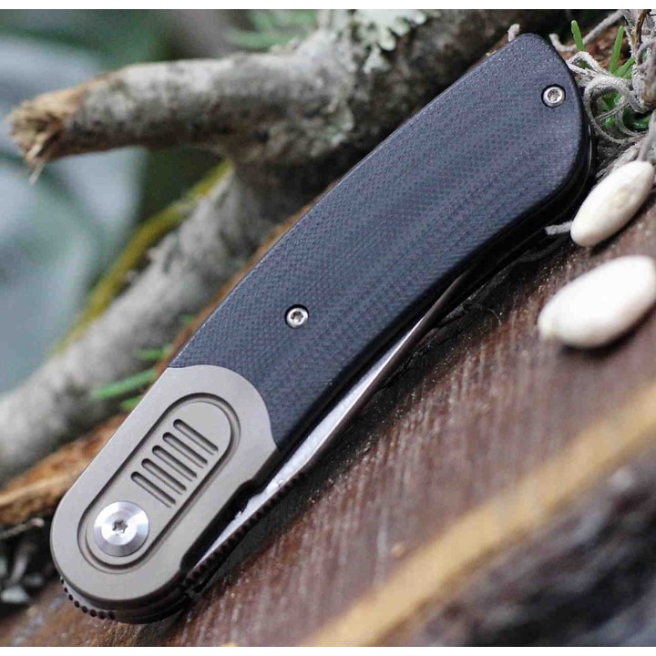 Couteau Kansept Reverie Black Manche G10/Titane Lame S35VN IKBS Framelock Clip K2025A1 - Livraison Gratuite