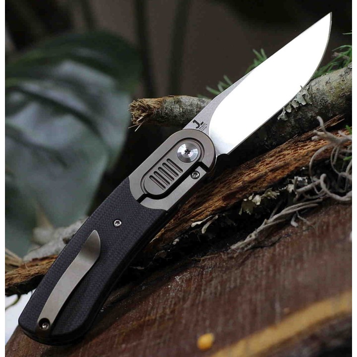 Couteau Kansept Reverie Black Manche G10/Titane Lame S35VN IKBS Framelock Clip K2025A1 - Livraison Gratuite