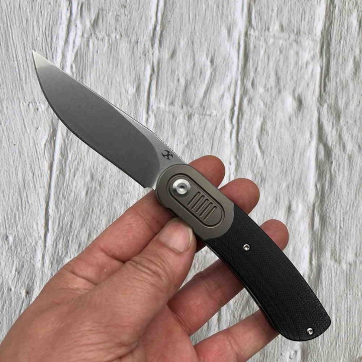 Couteau Kansept Reverie Black Manche G10/Titane Lame S35VN IKBS Framelock Clip K2025A1 - Livraison Gratuite