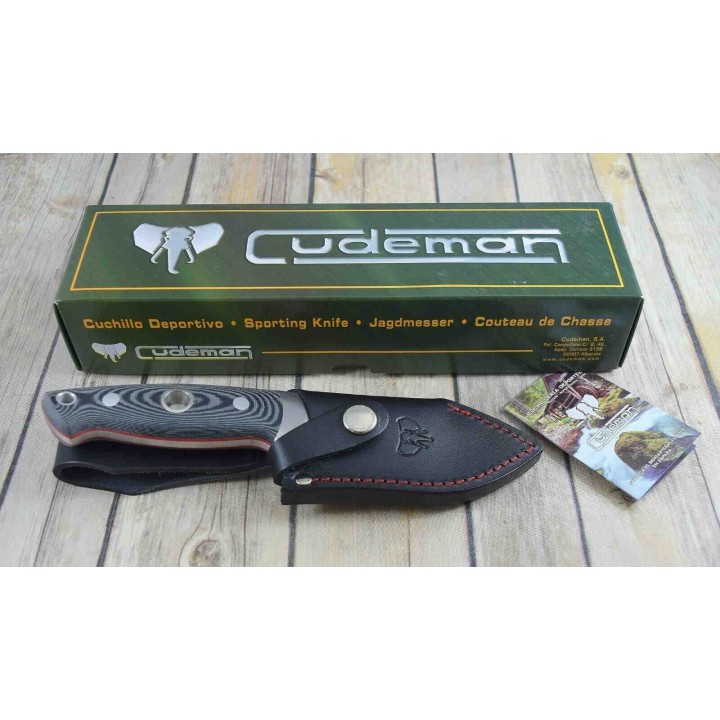 Couteau Cudeman Huracan Lame Acier N690 Manche Micarta Etui Cuir Made In Spain CUD205M - Livraison Gratuite