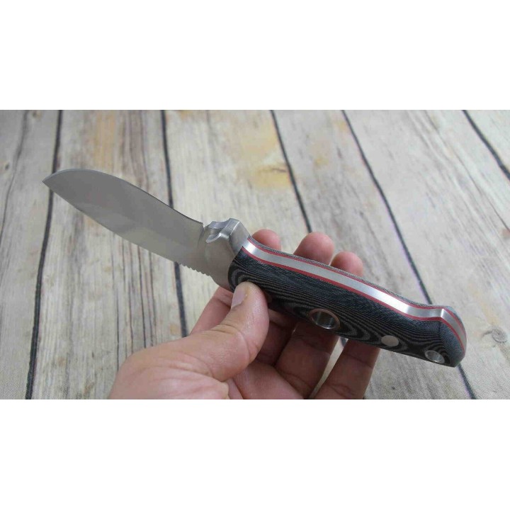 Couteau Cudeman Huracan Lame Acier N690 Manche Micarta Etui Cuir Made In Spain CUD205M - Livraison Gratuite