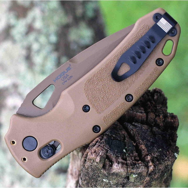 Couteau SIG Sauer K320 M17 ABLE Lock Lame Acier S30V Manche Polymère Tan Made USA SIG36373 - Livraison Gratuite