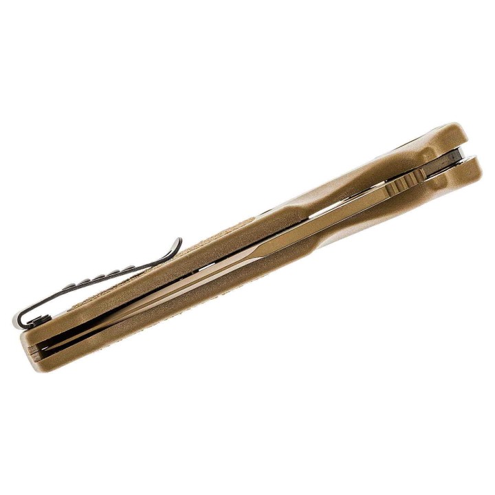 Couteau SIG Sauer K320 M17 ABLE Lock Lame Acier S30V Manche Polymère Tan Made USA SIG36373 - Livraison Gratuite