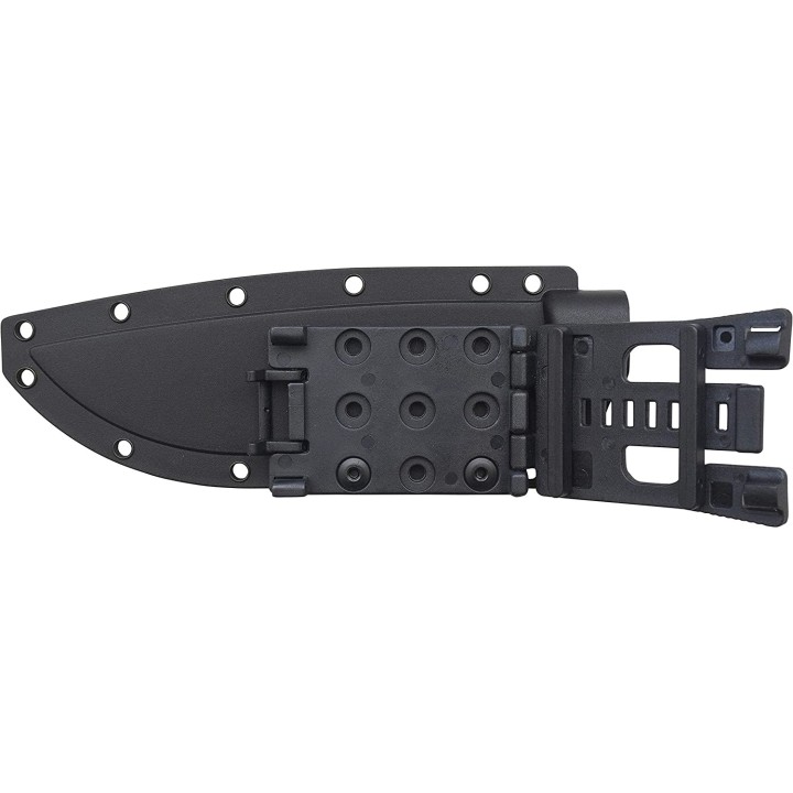 Couteau de Survie Outdoor Life Lame Acier 7Cr17MoV Manche Fibre Nylon Etui FRN OLFIX002OGN - Livraison Gratuite