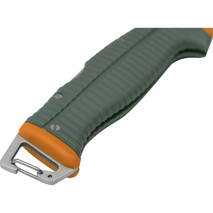Couteau Outdoor Life Camping Folding Lame Acier 7Cr17MoV Manche FRN Etui Nylon OLFDR001OGN - Livraison Gratuite