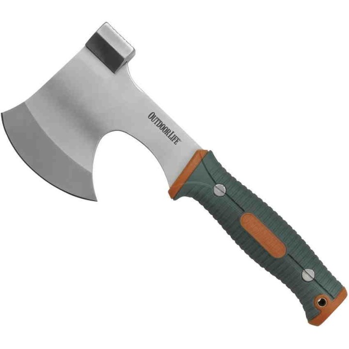 Hache Outdoor Life Axe Lame Acier 3Cr13 Manche FRN Etui Nylon OLAXE001OGN - Livraison Gratuite