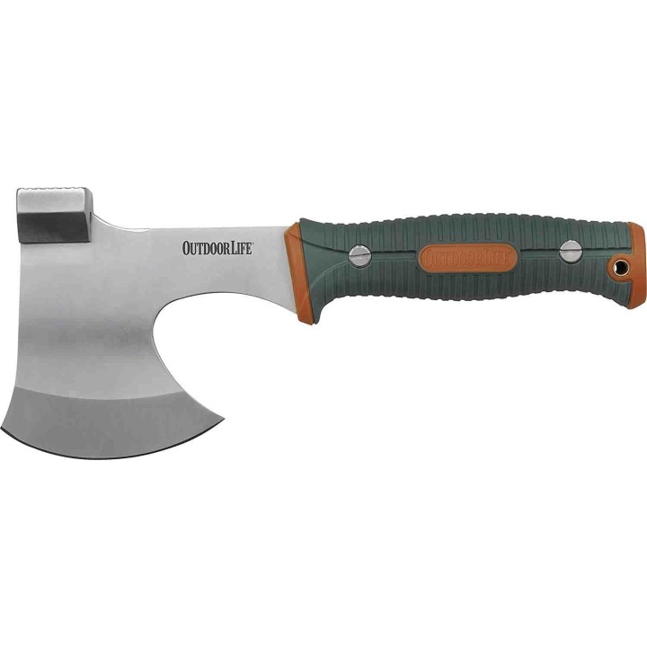 Hache Outdoor Life Axe Lame Acier 3Cr13 Manche FRN Etui Nylon OLAXE001OGN - Livraison Gratuite