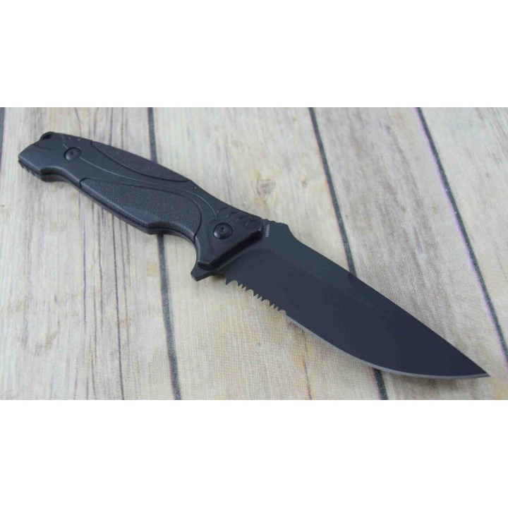 Couteau Smith&Wesson Tactical Military Police Lame 8Cr13MoV Manche FRN Etui Nylon SW1085880 - Livraison Gratuite
