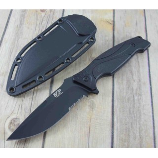 Couteau Smith&Wesson Tactical Military Police Lame 8Cr13MoV Manche FRN Etui Nylon SW1085880 - Livraison Gratuite
