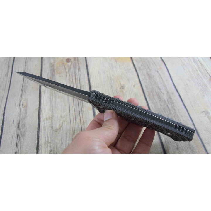 Couteau Bushcraft Tac Force Lame 3Cr13 Manche G10 Etui Nylon TFFIX008TN - Livraison Gratuite