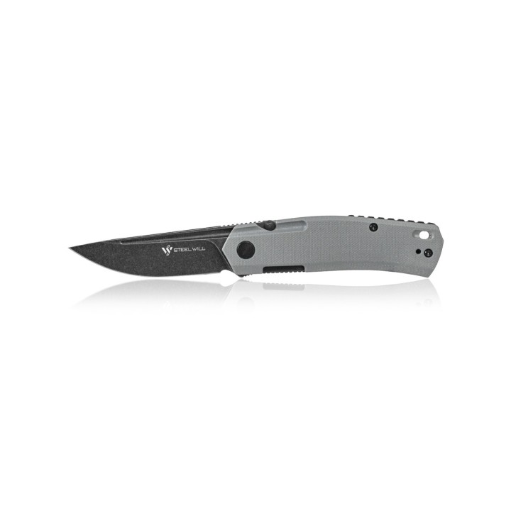 Couteau Steel Will Fjord F71-28 Lame Acier D2 Manche Gray G10 IKBS Linerlock Clip SMGF7128 - Livraison Gratuite