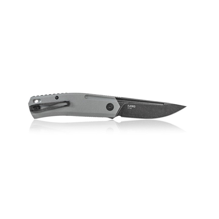 Couteau Steel Will Fjord F71-28 Lame Acier D2 Manche Gray G10 IKBS Linerlock Clip SMGF7128 - Livraison Gratuite