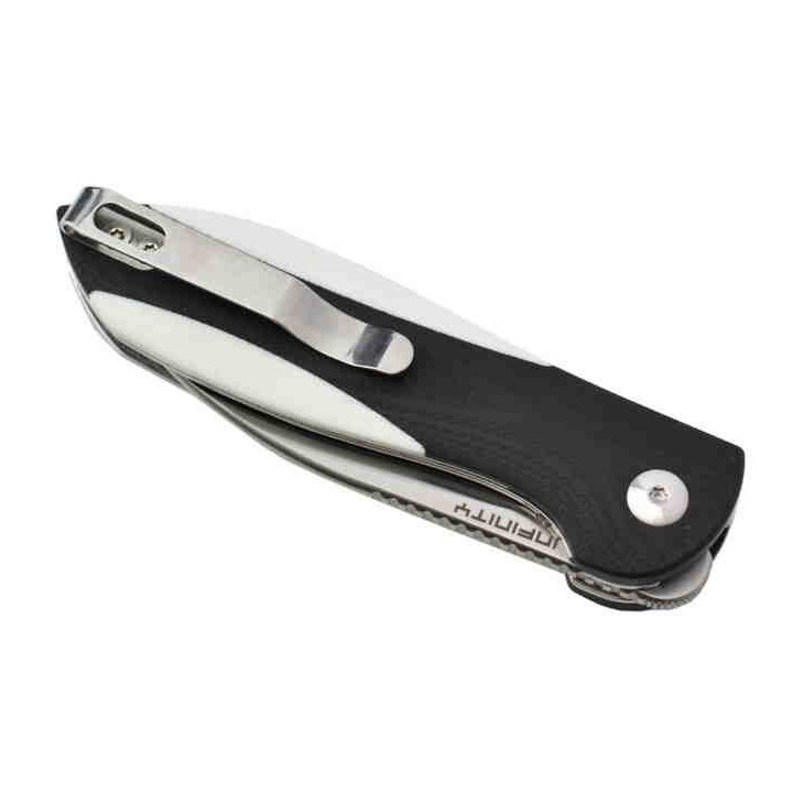 Couteau Kizer Vanguard Infinity Black & White Lame Acier N690 Manche G10 IKBS Linerlock CLip KIV3579N2 - Livraison Gratuite