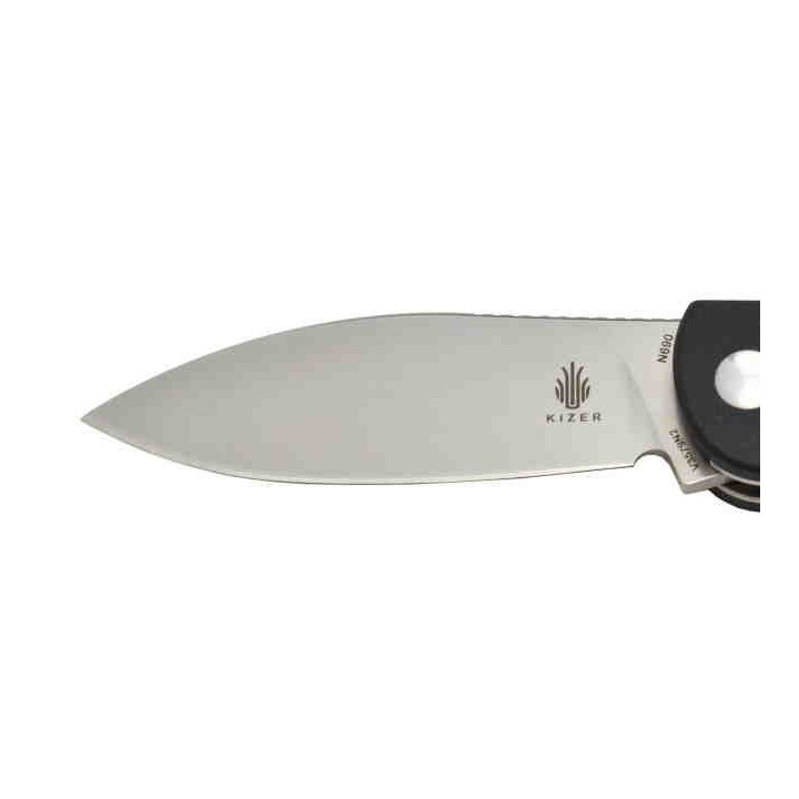 Couteau Kizer Vanguard Infinity Black & White Lame Acier N690 Manche G10 IKBS Linerlock CLip KIV3579N2 - Livraison Gratuite