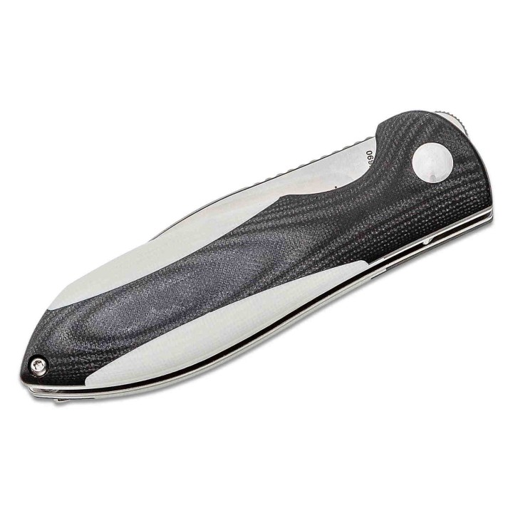 Couteau Kizer Vanguard Infinity Black & White Lame Acier N690 Manche G10 IKBS Linerlock CLip KIV3579N2 - Livraison Gratuite