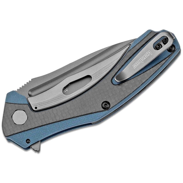 Couteau Kershaw Natrix Carbon Fiber A/O Acier 8Cr13MoV Manche Black G-10/Fibre de Carbone KS7007CF - Livraison Gratuite