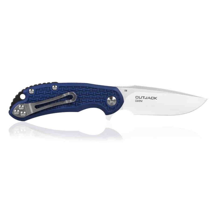 Couteau Steel Will Cutjack C22M Lame Acier D2 Manche FRN Blue Linerlock Clip SMGC22M1BL - Livraison Gratuite