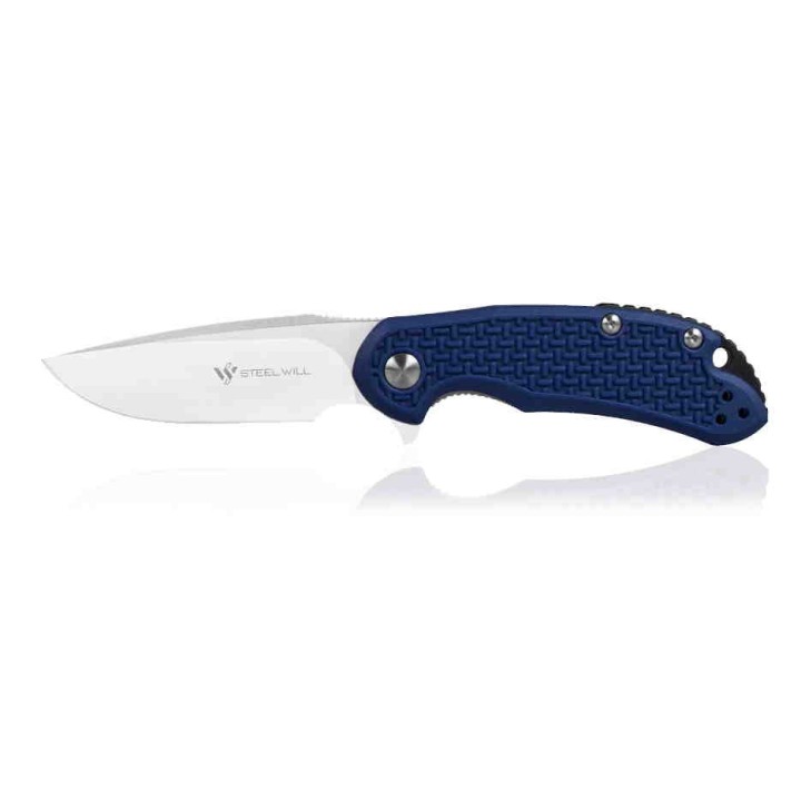 Couteau Steel Will Cutjack C22M Lame Acier D2 Manche FRN Blue Linerlock Clip SMGC22M1BL - Livraison Gratuite