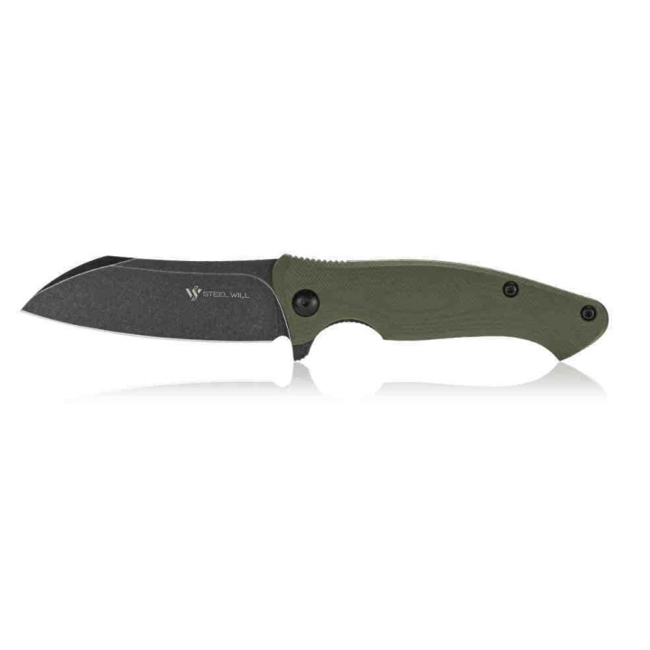 Couteau Steel Will Nutcracker OD Green Lame Acier N690Co Manche G10 IKBS SMGF2433 - Livraison Gratuite
