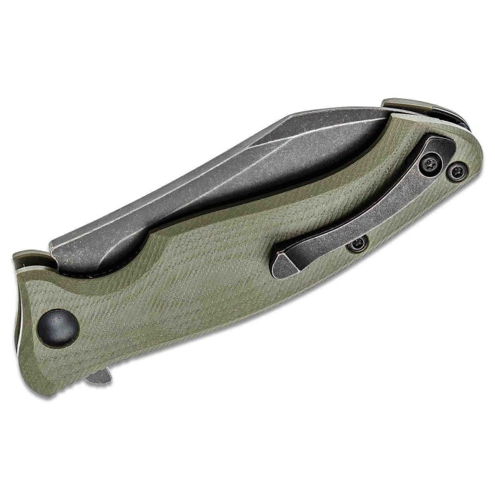 Couteau Steel Will Nutcracker OD Green Lame Acier N690Co Manche G10 IKBS SMGF2433 - Livraison Gratuite
