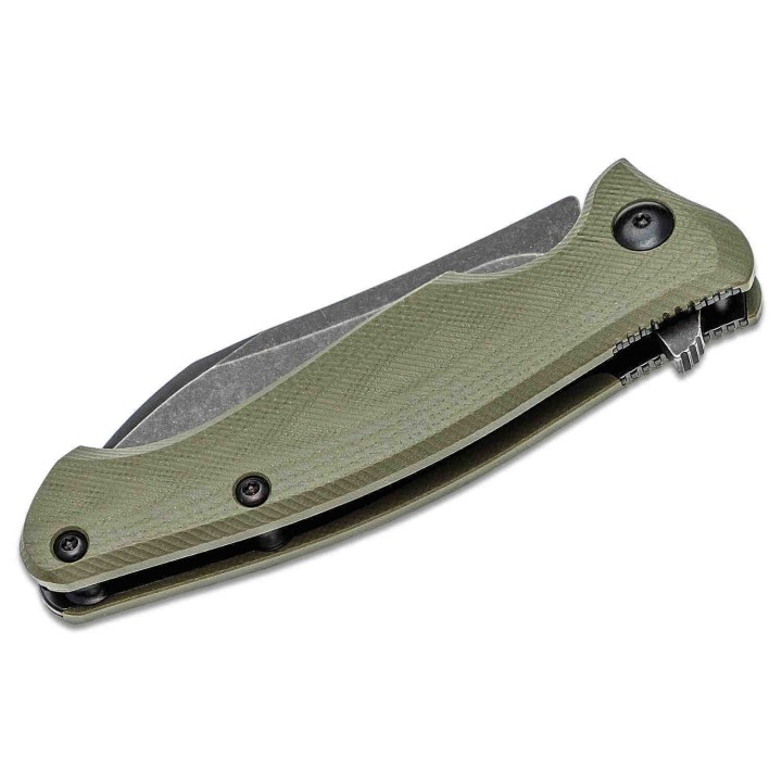 Couteau Steel Will Nutcracker OD Green Lame Acier N690Co Manche G10 IKBS SMGF2433 - Livraison Gratuite