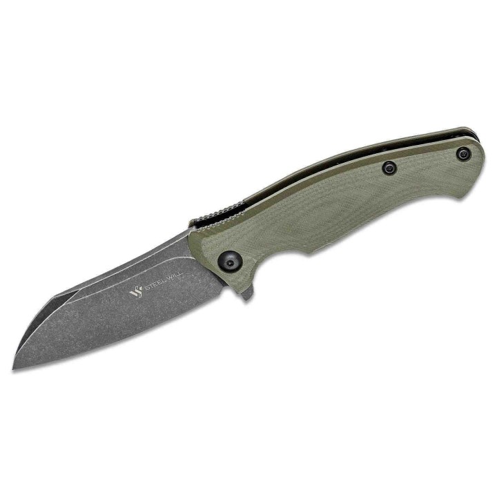 Couteau Steel Will Nutcracker OD Green Lame Acier N690Co Manche G10 IKBS SMGF2433 - Livraison Gratuite