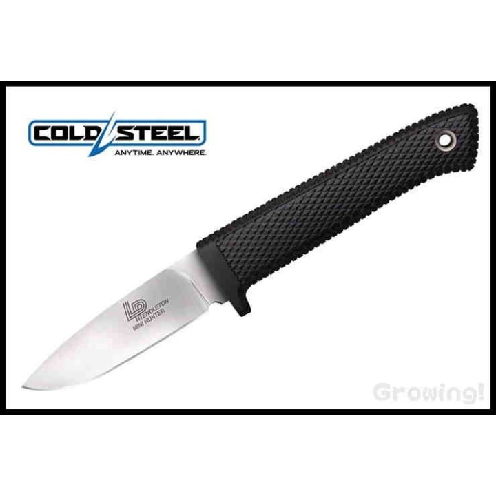 Couteau Cold Steel Pendleton Mini Hunter Acier AUS-10 Manche Kray-EX Etui Secure-Ex CS36LPMF - Livraison Gratuite