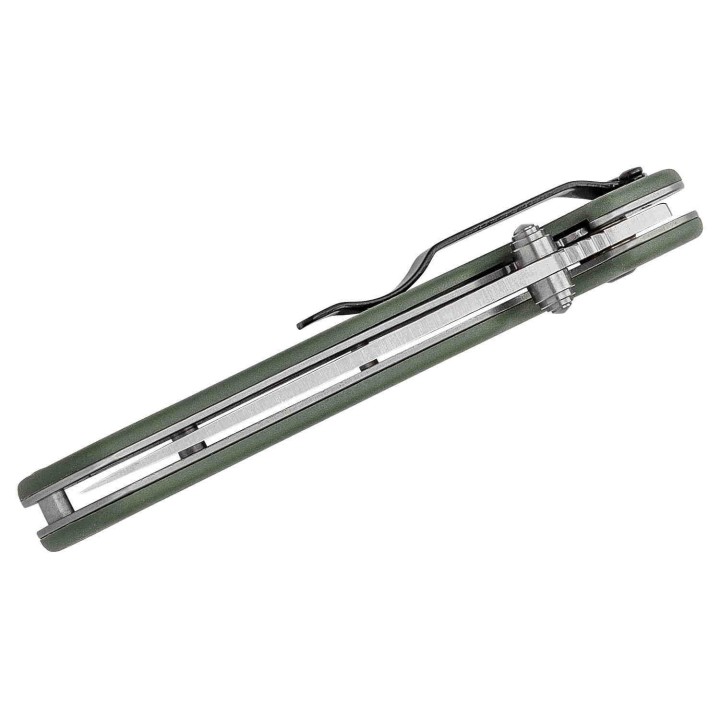 ON8860OD Couteau Ontario Rat II Lame Acier AUS-8 Black Manche FRN OD Green Linerlock CLip - Livraison Gratuite