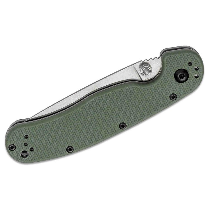 ON8860OD Couteau Ontario Rat II Lame Acier AUS-8 Black Manche FRN OD Green Linerlock CLip - Livraison Gratuite