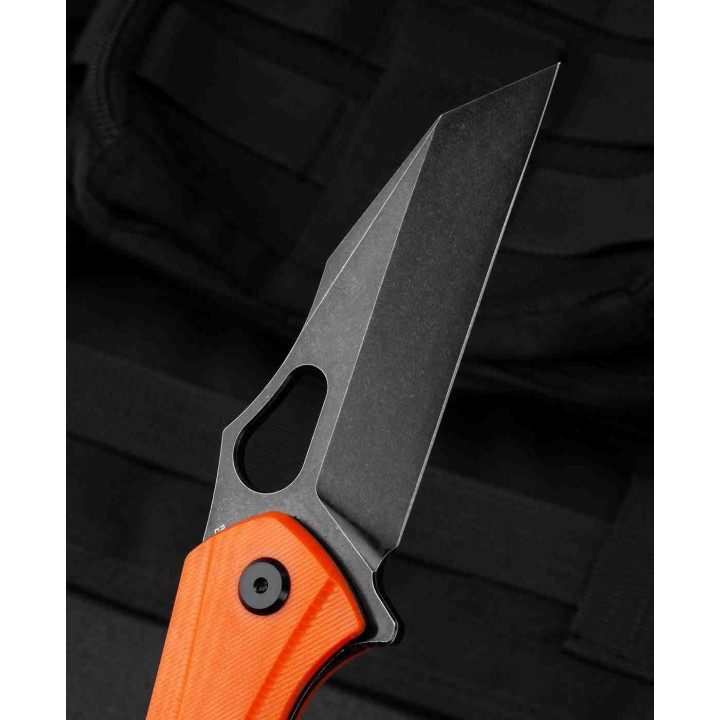 Couteau Bestech Operator Orange Lame D2 Black Manche G10 Linerlock Clip BTKG36E - Livraison Gratuite