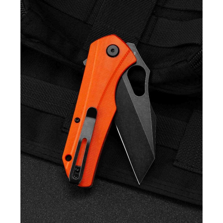 Couteau Bestech Operator Orange Lame D2 Black Manche G10 Linerlock Clip BTKG36E - Livraison Gratuite