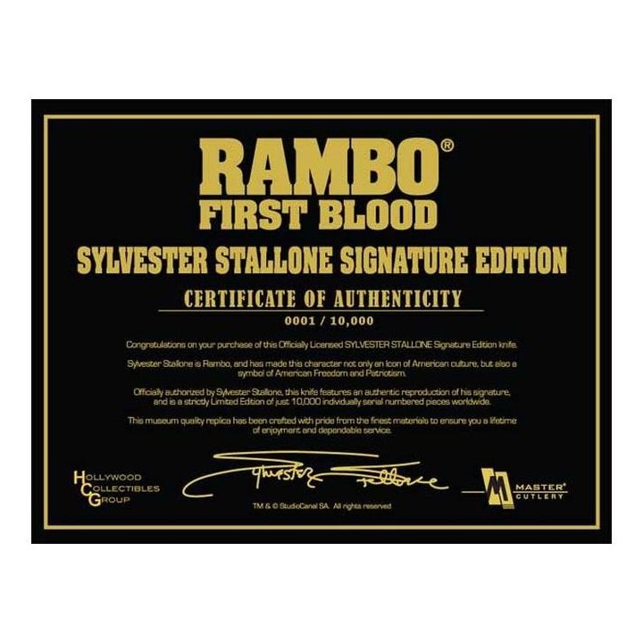 Poignard RAMBO RB1SS - Poignard RAMBO I Licence Officielle