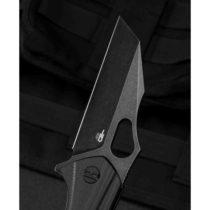 Couteau Bestech Operator Black Lame D2 Black Manche G10 Linerlock Clip BTKG36B - Livraison Gratuite