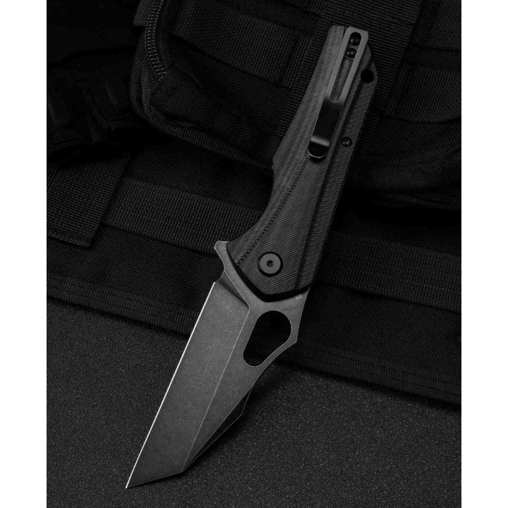 Couteau Bestech Operator Black Lame D2 Black Manche G10 Linerlock Clip BTKG36B - Livraison Gratuite