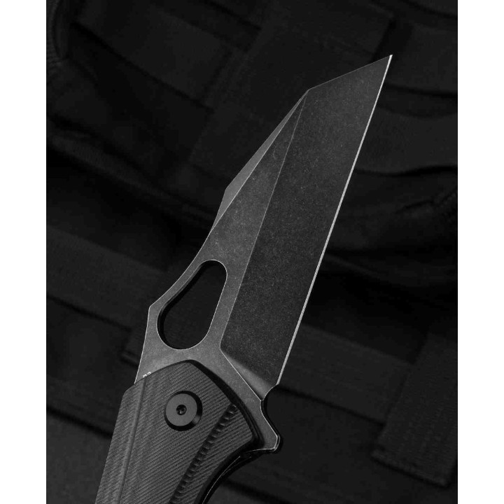 Couteau Bestech Operator Black Lame D2 Black Manche G10 Linerlock Clip BTKG36B - Livraison Gratuite