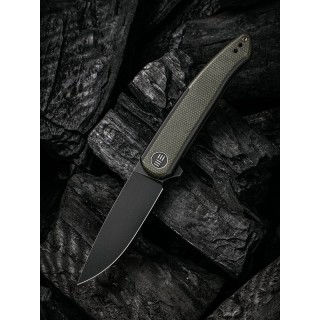 Couteau We Knife Smooth Sentinel Green Lame Acier CPM-20CV Manche Titane/Micarta IKBS Framelock WE200434 - Livraison Gratuite