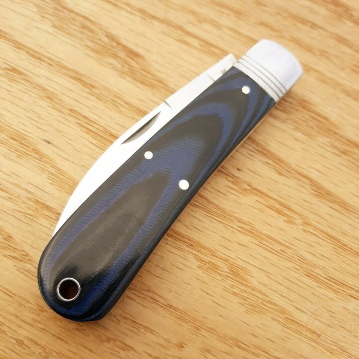 Couteau Rough Rider Denim Micarta Lame Wharncliffe Acier 440 RR2181 - Livraison Gratuite