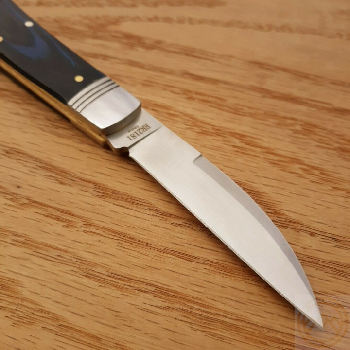 Couteau Rough Rider Denim Micarta Lame Wharncliffe Acier 440 RR2181 - Livraison Gratuite