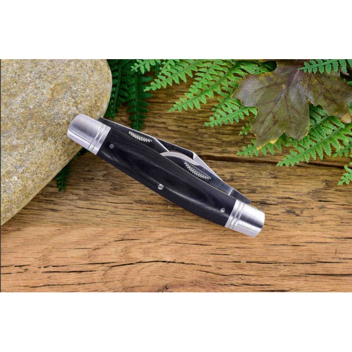 Couteau Rough Rider Reserve Common Stock 3 Lames Acier D2 Manche Micarta RRR008 - Livraison Gratuite