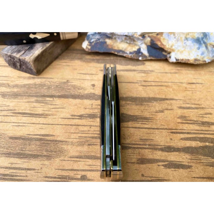 Couteau Rough Rider Reserve Common Stock 3 Lames Acier D2 Manche Micarta RRR008 - Livraison Gratuite