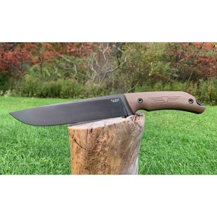 Couteau Kabar Camp Turok Lame Acier Carbone 1095 Manche Ultramid Etui Celcon Made USA KA7511 - Livraison Gratuite
