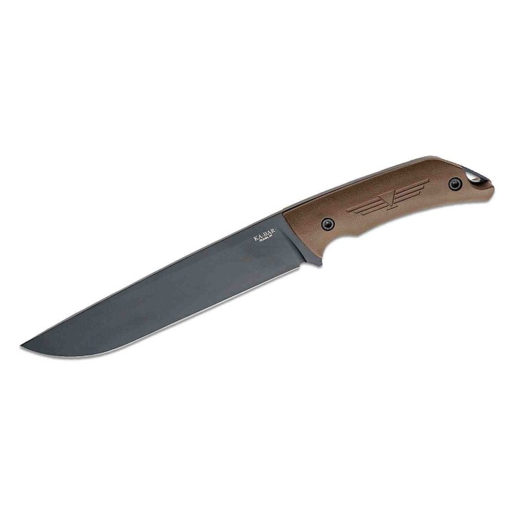 Couteau Kabar Camp Turok Lame Acier Carbone 1095 Manche Ultramid Etui Celcon Made USA KA7511 - Livraison Gratuite