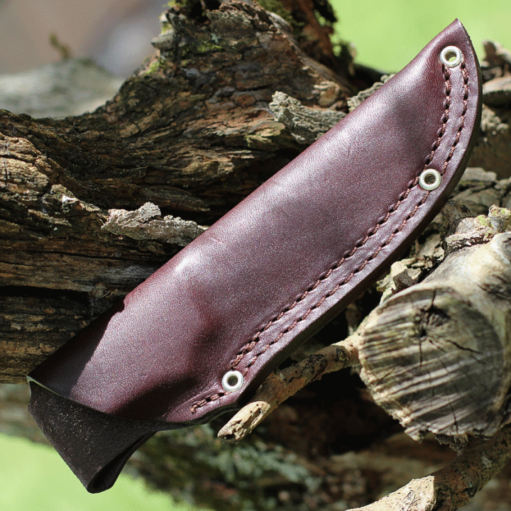 Couteau Bradford Guardian 4.5 3D G-Wood Lame Acier N690 Manche G10 Etui Cuir Made In USA BRAD45S115 - Livraison Gratuite