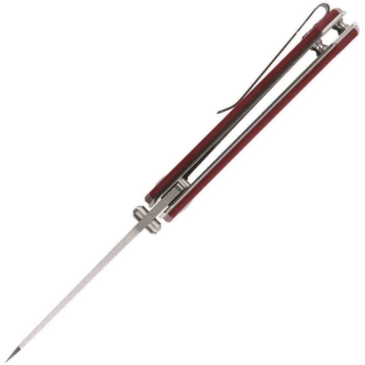Couteau Kizer Mini Begleiter Red Lame Acier N690 Manche Micarta Linerlock Clip KIV3458RN3 - Livraison Gratuite