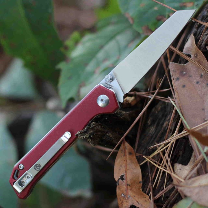 Couteau Kizer Mini Begleiter Red Lame Acier N690 Manche Micarta Linerlock Clip KIV3458RN3 - Livraison Gratuite