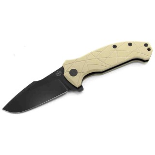 Couteau Amare Coloso Coyote Lame Acier D2 Manche G-10 IKBS Linerlock Clip AMR201902 - Livraison Gratuite
