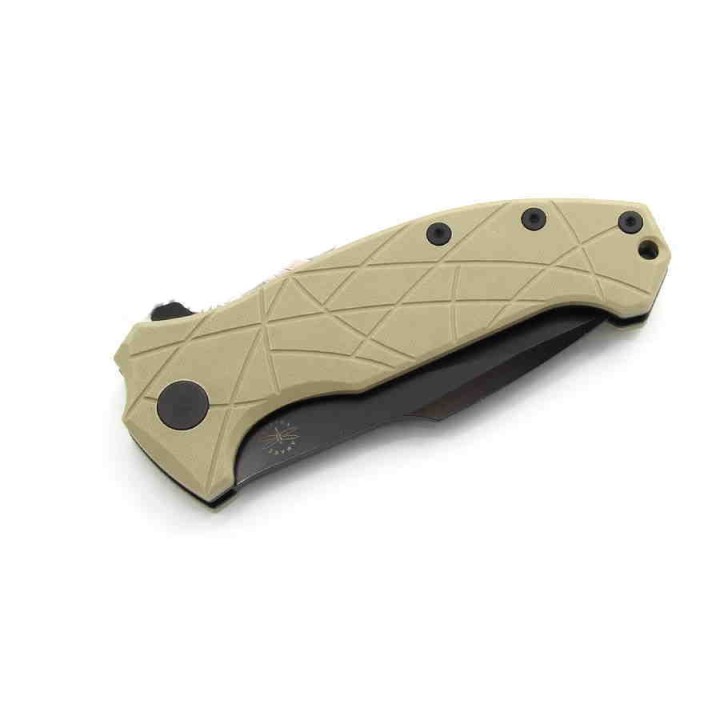 Couteau Amare Coloso Coyote Lame Acier D2 Manche G-10 IKBS Linerlock Clip AMR201902 - Livraison Gratuite