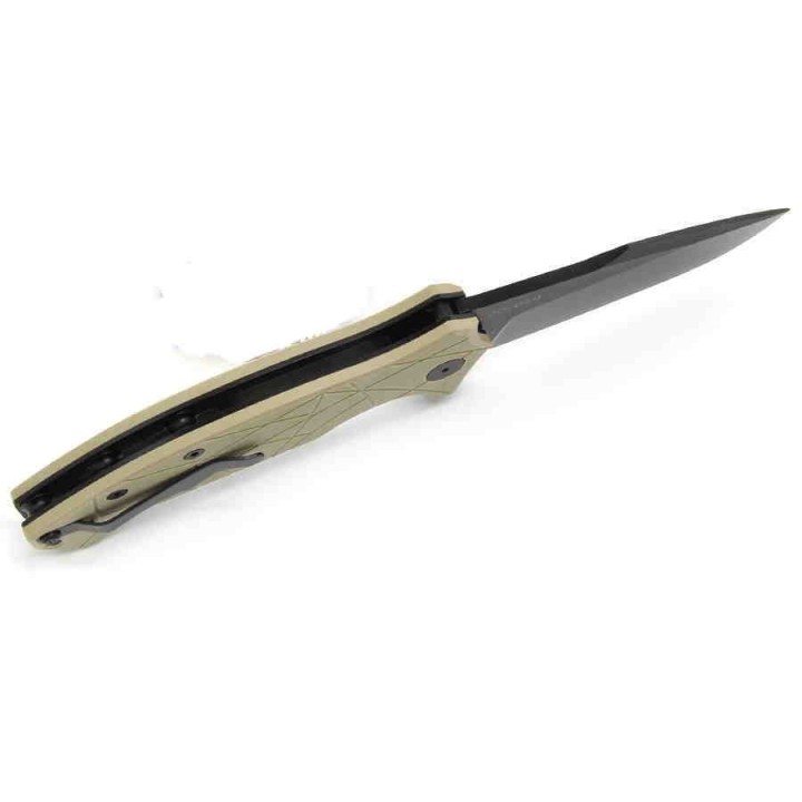 Couteau Amare Coloso Coyote Lame Acier D2 Manche G-10 IKBS Linerlock Clip AMR201902 - Livraison Gratuite