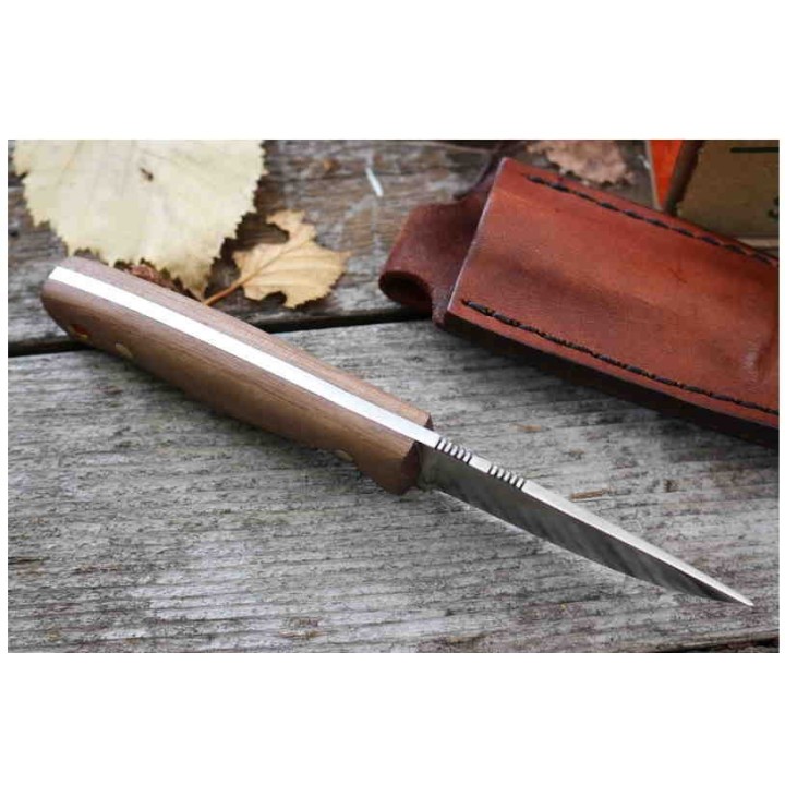Couteau Condor Mayflower Lame Acier 440C Manche Noyer Etui Cuir El Salvador CTK15034C - Livraison Gratuite